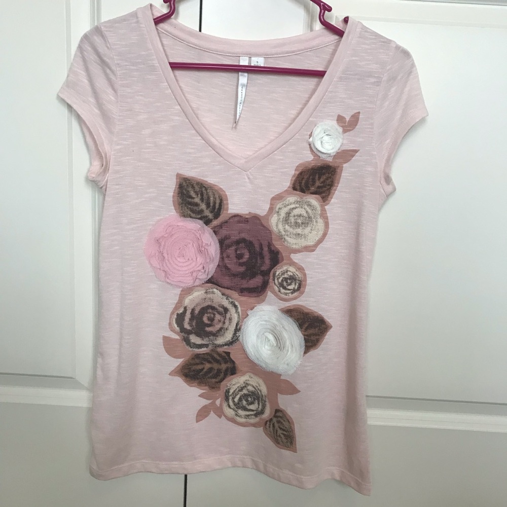 LC Lauren Conrad Pink T-Shirt